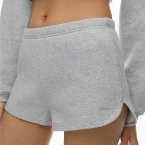 Aritzia Cozy Af Gray Fleece Sweat Shorts